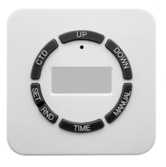 EnvisionLED DT-LV-PG Digital Timer, Voltage 120V, Plastic, White