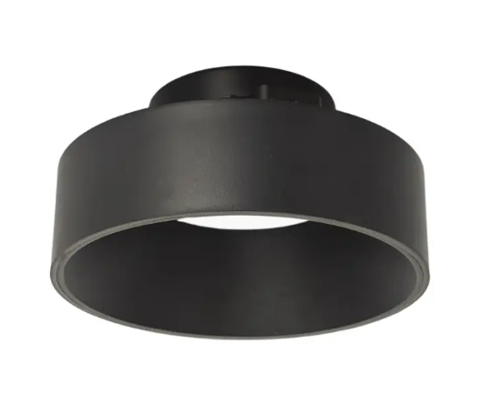 Lotus LED Lights DT4-BK Round Drop Trim for LED-S8W - Black