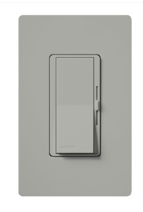 Lutron DVELV-303P-GR Diva Electronic Low-voltage 3-Way Dimmer - 300w Max - Grey Finish