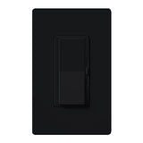 Lutron DVF-103P-277-BL Diva Dimmer, Single Pole/3-Way, 277V, 6A 3-Wire LED Driver/Fluorescent Ballast, Black Finish