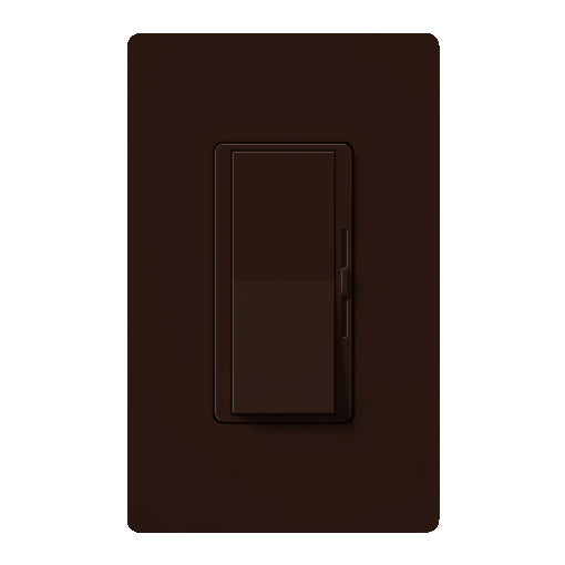 Lutron DVF-103P-277-BR Diva Dimmer, Single Pole/3-Way, 277V, 6A 3-Wire LED Driver/Fluorescent Ballast, Brown Finish