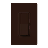 Lutron DVF-103P-277-BR Diva Dimmer, Single Pole/3-Way, 277V, 6A 3-Wire LED Driver/Fluorescent Ballast, Brown Finish