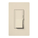 Lutron DVF-103P-277-LA Diva Dimmer, Single Pole/3-Way, 277V, 6A 3-Wire LED Driver/Fluorescent Ballast, Light Almond Finish