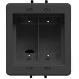 Arlignton DVFR2BL Two-Gang IN BOX Recessed Indoor Electrical Box for New and Retrofit Construction, Black