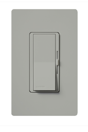 Lutron DVRP-253P-GR Diva Reverse-phase Elv Dimmer For Led/inc/hal/cfl - Single-pole / 3-way - Grey Finish