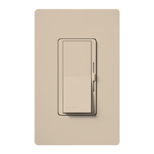 Lutron DVSCFSQ-LF-TP Diva 1.5A Fan Speed Control - Single-pole/3-Way - Taupe Finish