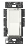 Lutron DVSCRP-253P-GL Diva Reverse-phase Elv Dimmer For Led/inc/hal/cfl - Single-pole / 3-way - Glacier White Finish