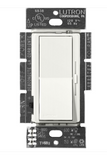 Lutron DVSCRP-253P-RW Diva Reverse-phase Elv Dimmer For Led/inc/hal/cfl - Single-pole / 3-way - Architectural White Finish