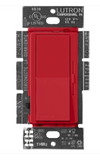 Lutron DVSCRP-253P-SR Diva Reverse-phase Elv Dimmer For Led/inc/hal/cfl - Single-pole / 3-way - Signal Red Finish