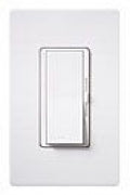 Lutron DVSCSTV-BI Diva Satin Dimmer Switch 0-10V LED/Fluorescent Fixtures Single-Pole/3Way Preset Dimmer, 50 mA Max Control Current, 8A load, Biscuit Finish