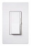 Lutron DVSCSTV-BI Diva Satin Dimmer Switch 0-10V LED/Fluorescent Fixtures Single-Pole/3Way Preset Dimmer, 50 mA Max Control Current, 8A load, Biscuit Finish