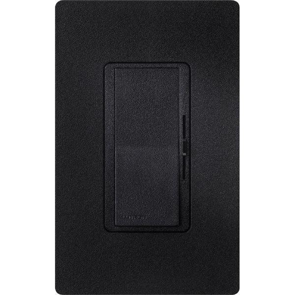 Lutron DVSCSTV-MN Diva Satin Dimmer Switch 0-10V LED/Fluorescent Fixtures Single-Pole/3Way Preset Dimmer, 50 mA Max Control Current, 8A load, Mid Night Finish