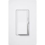 Lutron DVSCSTV-SW Diva Satin Dimmer Switch 0-10V LED/Fluorescent Fixtures Single-Pole/3Way Preset Dimmer, 50 mA Max Control Current, 8A load, Snow White Finish