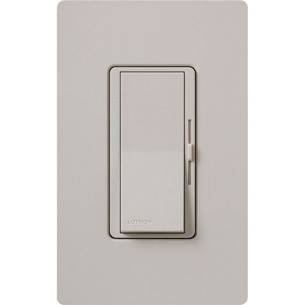 Lutron DVSCSTV-TP Diva Satin Dimmer Switch 0-10V LED/Fluorescent Fixtures Single-Pole/3Way Preset Dimmer, 50 mA Max Control Current, 8A load, Taupe Finish