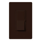 Lutron DVTV-BR Diva Dimmer Switch For 0-10V LED/CFL Fixtures W/Single-Pole, Brown Finish