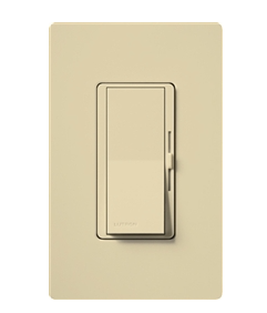 Lutron DVWCL-153PH-IV Diva 600W Incandescent, 150W CFL or LED Single Pole / 3-Way Dimmer with Wall plate, Ivory