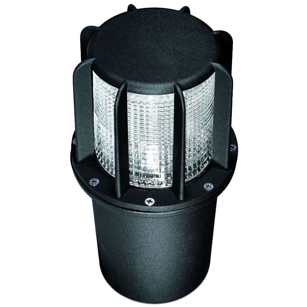 Dabmar Lighting DW15-L25F-64K-B LED Cast Aluminum Beacon Well Light, Voltage 120V, E26, Color Temperature 6400K, Flood Black Finish