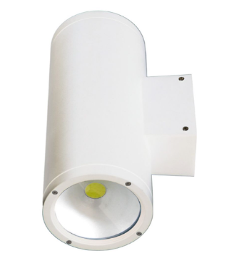 Dabmar Lighting DW3701-LB40-50K-W Cast Aluminum Up and Down Wall Fixture Board, Color Temperature 5000K, White Finish