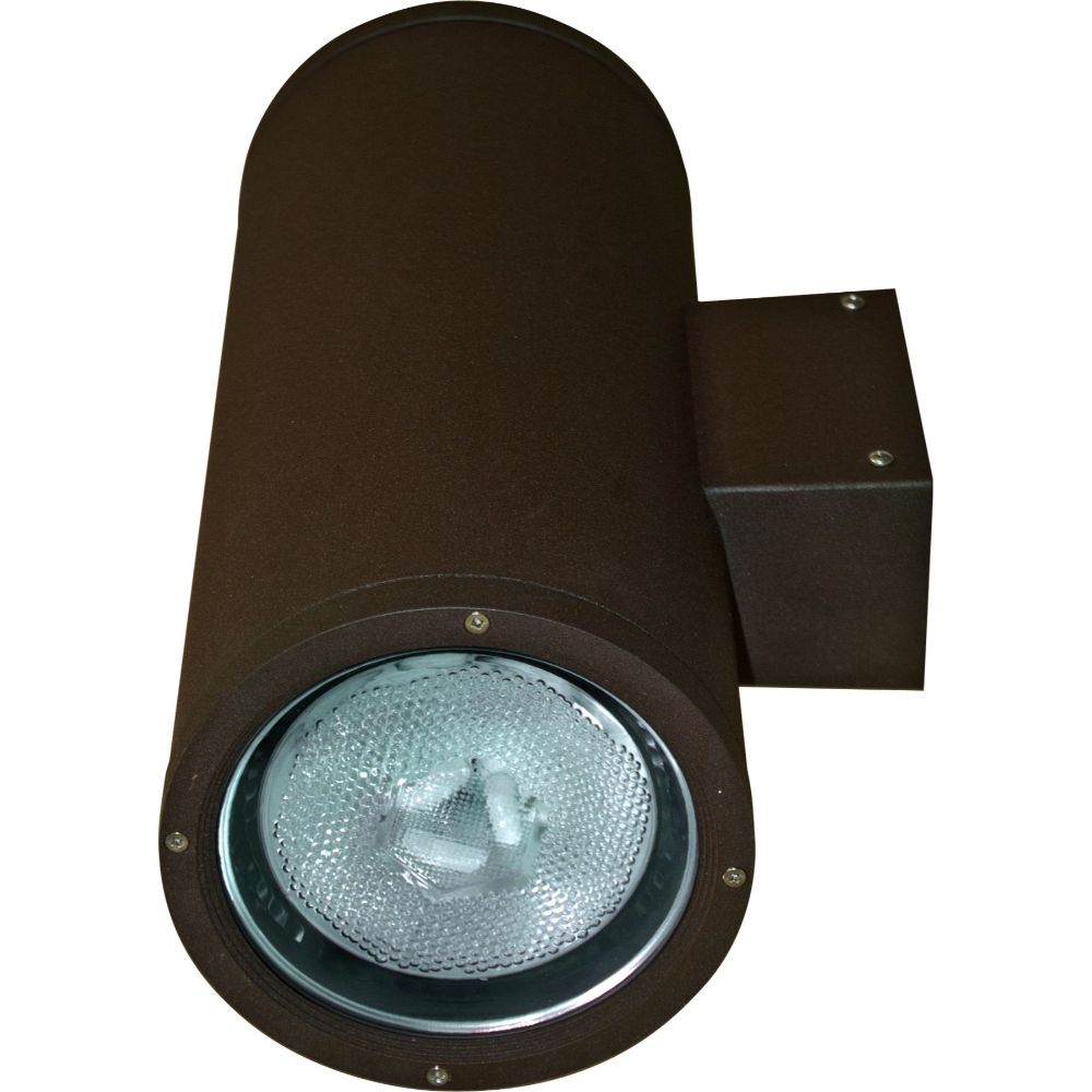 Dabmar Lighting DW3756-L15-RGBW-BZ LED Cast Aluminum Up And Down Wall Fixture, 120V-277V, E26, Color Temperature RGBW, Bronze Finish