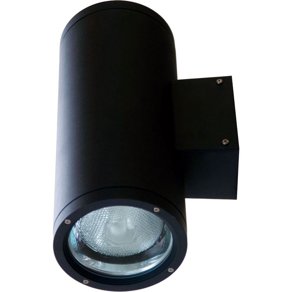 Dabmar Lighting DW3756-L15-RGBW-B LED Cast Aluminum Up And Down Wall Fixture, 120V-277V, E26, Color Temperature RGBW, Black Finish