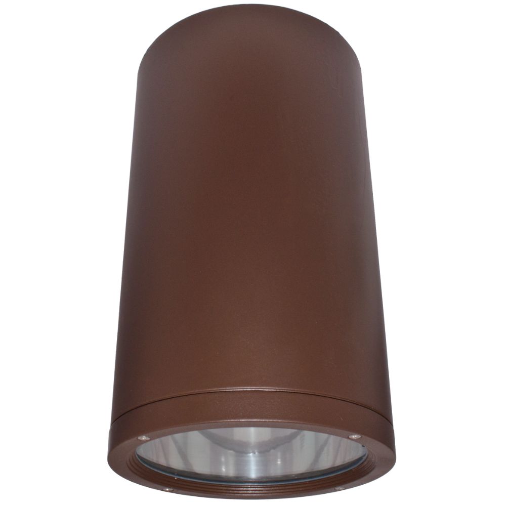 Dabmar Lighting DW3760-L15-RGBW-BZ Cast Aluminum Cylinder Ceiling Fixture, 120V, E26, Color Temperature RGBW, Bronze Finish