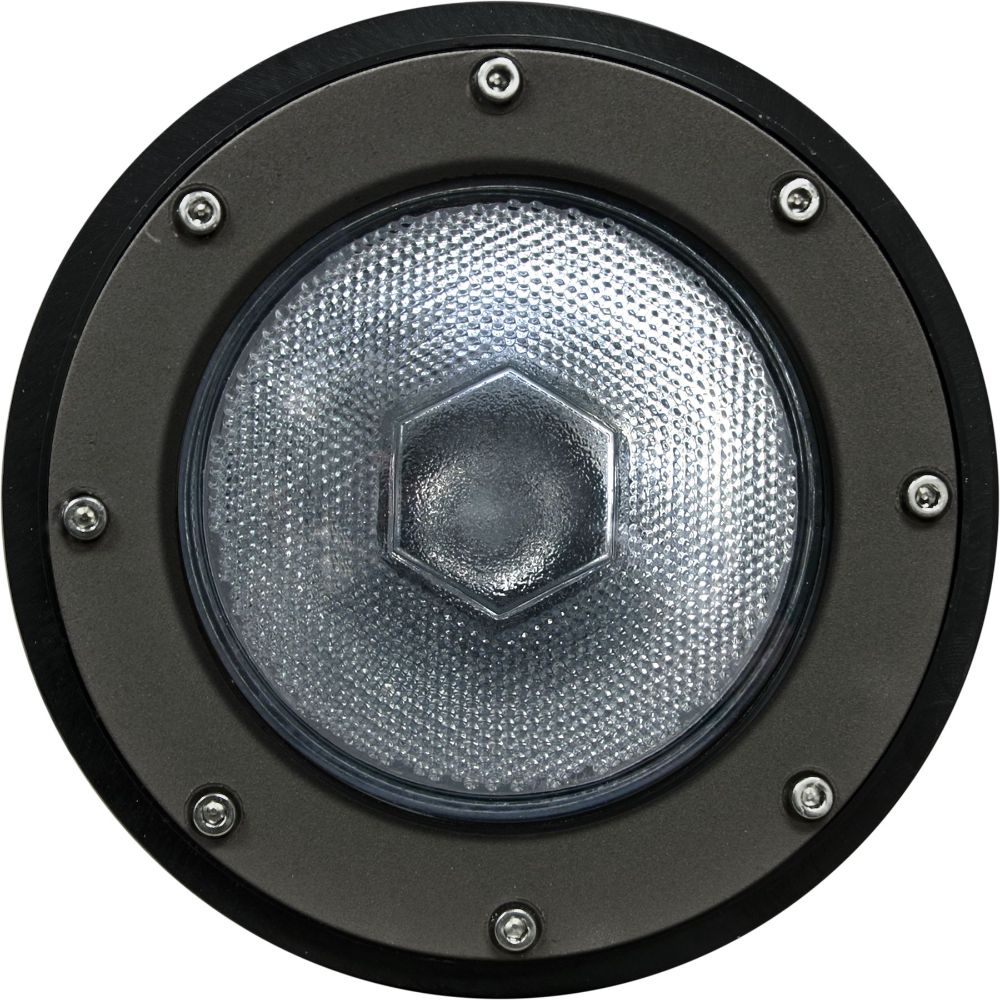 Dabmar Lighting DW4751-B Cast Aluminum In-Ground Well Light W/ PVC Sleeve, Black Finish