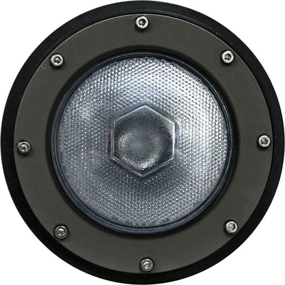 Dabmar Lighting DW4751-B Cast Aluminum In-Ground Well Light W/ PVC Sleeve, Black Finish