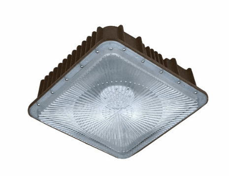 Dabmar Lighting DW6680-LB60-50K-BZ Cast Aluminum Small Ceiling Fixture, LB, Color Temperature 5000K, Bronze Finish