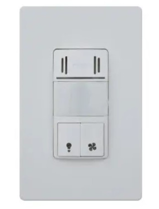 Enerlites DWHOS-L-W Wall Switch Cover For Motion & Humidity Sensor, White