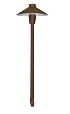 Dabmar Lighting LV13-BZ Small Top Cast Aluminum JC LED Path Light, Wattage 20W, Voltage 12V, Bronze Finish