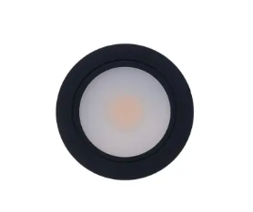 Diode LED DI-12V-PUCK-27-BL SpotMod Puck LED Fixture, Wattage 3W, Lumens 215 lm, Voltage 12V, Color Temperature 2700K, Black Finish