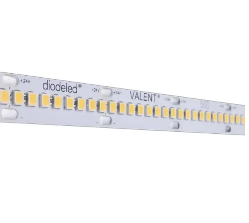 Diode LED DI-24V-VL1-50-016 16.4 ft. Valent High Density 100 LED Tape Light, Voltage 24V, Color Temperature 5000K, Wattage 0.9W/ft