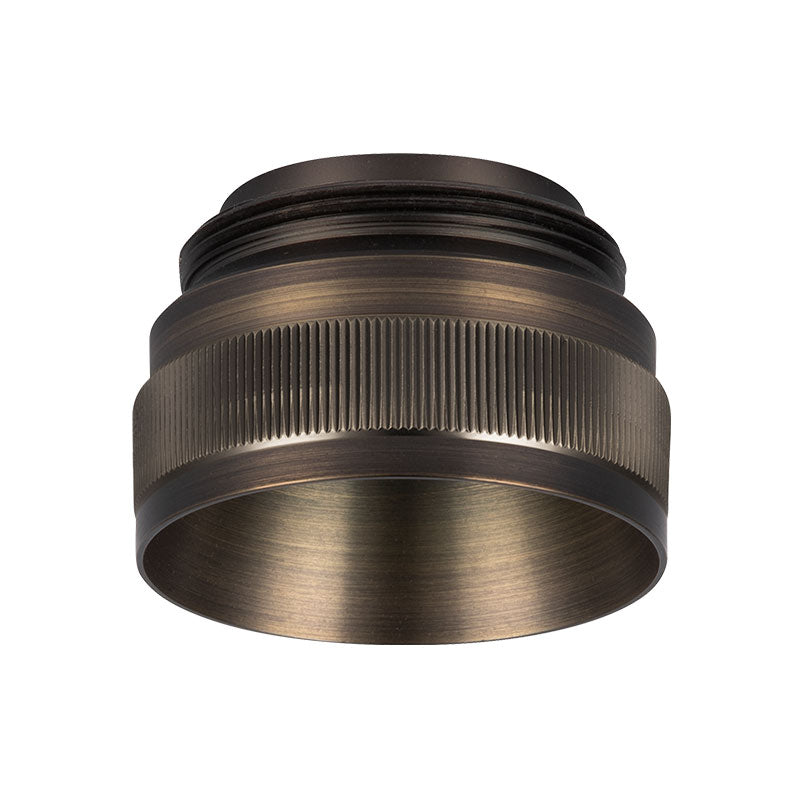 CSL Lighting BZL-2-KN-DB Luxe 2" Knurled Bezel With Distressed Bronze Finish