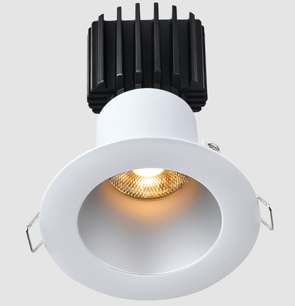 Lotus LED Lights L3F-RDW-AZ-LW50-4C90 Tangra 3″ Fixed Round Deep Regressed Wide Alzak Trim, Lens White, Beam Angle 50°, Color Temperature 4CCT+DTW 35K to 27K, CRI90