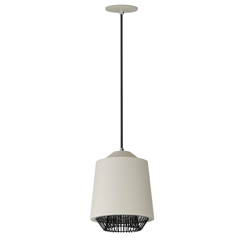 ET2 Contemporary Lighting E11390-GYBK 9" Phoenix 1-Light Led Pendant Ceiling Light - CCT: 3000K - Finish: Gray/Black