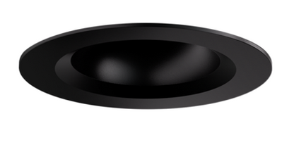Elco Lighting E1AK02F27BB 1" Round Recessed Architectural Oak™ Downlight, Color Temperature 2700K, Lumens 850 lm , Beam Angle 38° All Black