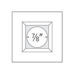 Elco Lighting E1AK12F27H 1″ Square Recessed Architectural Oak™ Downlight, Color Temperature 2700K, Lumens 850 lm , Beam Angle 38°, Haze with White Trim