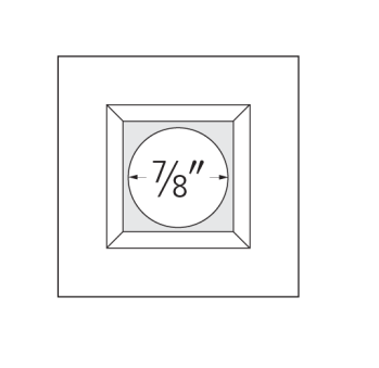 Elco Lighting E1AK12WFSDBZ 1″ Square Recessed Architectural Oak™ Downlight, Color Temperature SunsetK, Lumens 850 lm , Beam Angle 50°, All Bronze