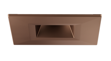 Elco Lighting E1AK12F30BZ 1" Square Recessed Architectural Oak™ Downlight, Color Temperature 3000K, Lumens 900 lm , Beam Angle 38° All Bronze