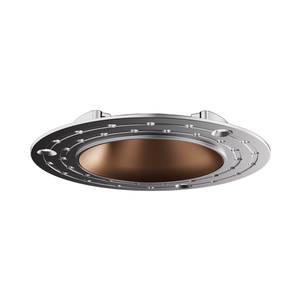 Elco Lighting E1AK61F30BZ 1″ Round Architectural Oak™ Trimless Downlight - 8W, 900lm, 3000K, 38° Beam, 93+ CRI, Wet-Rated, JA8-2022-E & Energy Star Certified (All White Finish)