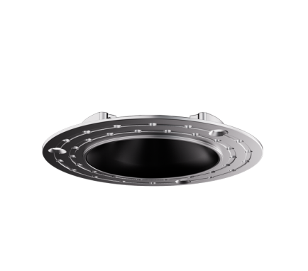 Elco Lighting E1AK61NFSDBB 1 Inch Round Architectural Trimless Downlight, Watt 8W, Lumens 850lm, CCT: SunsetK All Black Finish
