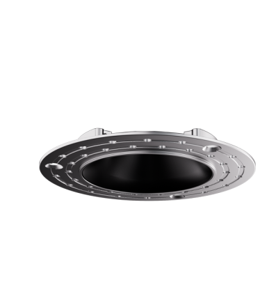 Elco Lighting E1AK61WFSDBB 1 Inch Round Architectural Trimless Downlight, Watt 8W, Lumens 850lm, CCT: Sunset All Black Finish