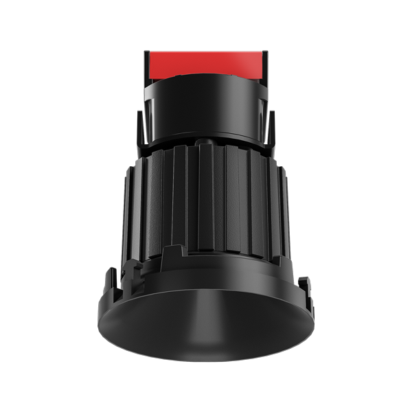 Elco Lighting E1L61F27BB 1" Trimless Round Recessed Oak™ Downlight - 6.1Watts - Beam Angle 38° - 600 Lumens - 2700K Color Temp. - Black