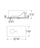 Elco Lighting E1LF3TLICAJ For Oak Trimless, Oak™ Housings with 12V AC Transformer, Voltage 120V, Dimming ELV