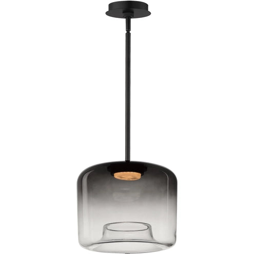 ET2 Contemporary Lighting E20254-142BK Bombona LED 12 inch Black Single Pendant Ceiling Light