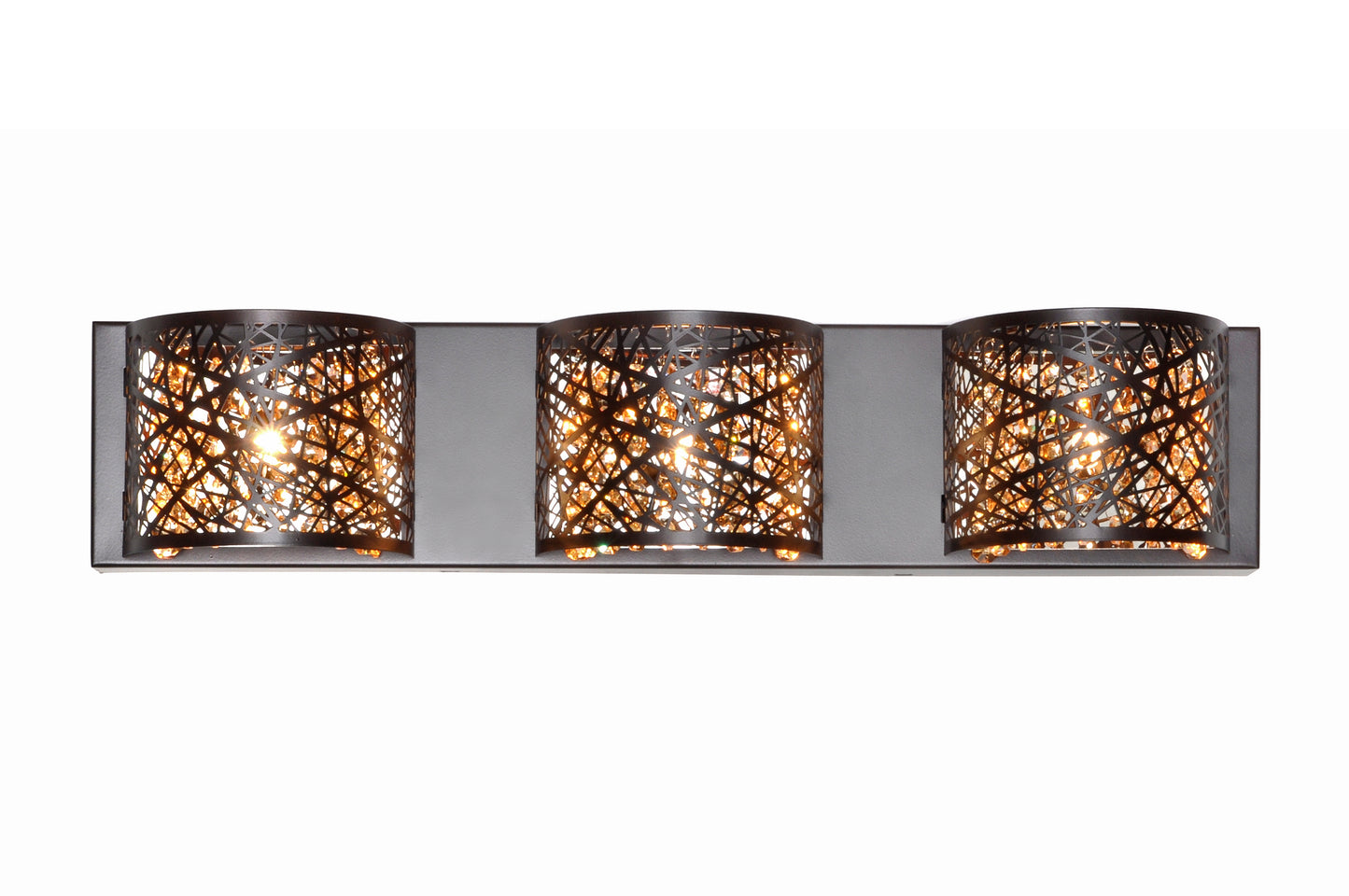 ET2 Contemporary Lighting E21316-10BZ Inca 3-Light Wall Mount Light - Finish: Bronze
