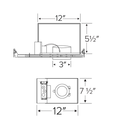 Elco Lighting E21KT12ICAD 2" Tunable White Koto™ IC Airtight Housing, Lumens 1250 lm, Voltage 120/277V AC, Dimming 0-10V