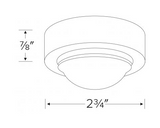 Elco Lighting E225W Mini Frosted Glass Downlight, Wattage 20W, Voltage 12V, All White