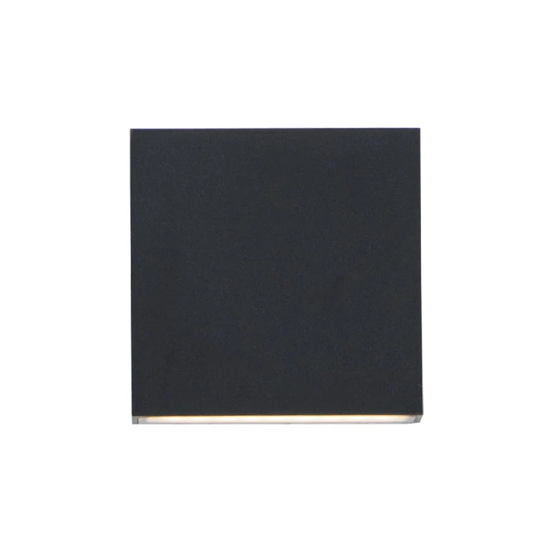 ET2 Contemporary Lighting E23212-BK 5" Brik LED Outdoor Wall Sconce Integrated Light - Finish: Black