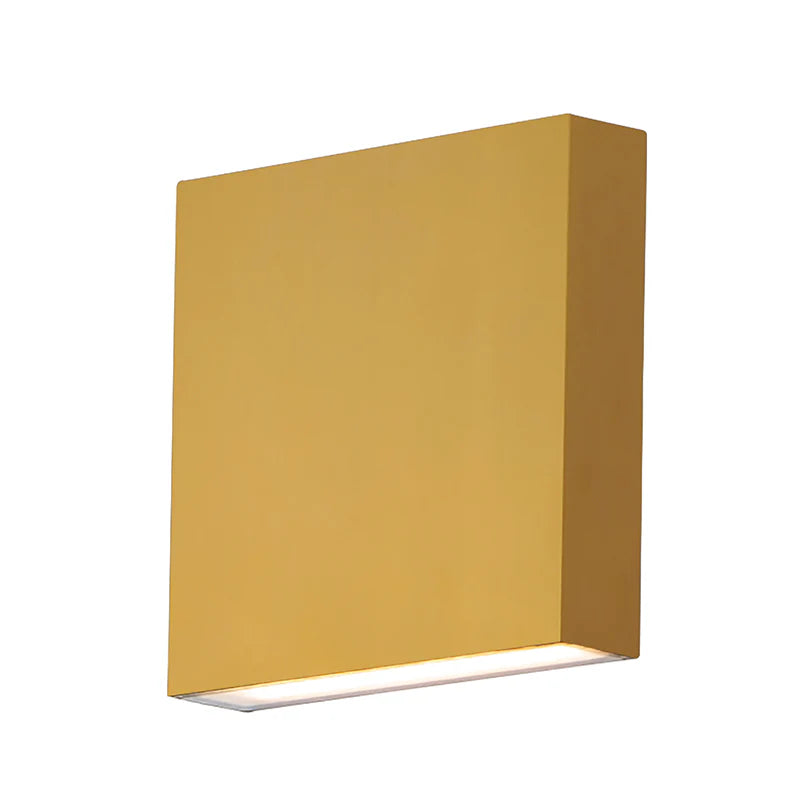 ET2 Contemporary Lighting E23214-NAB 6.25" Brik LED Outdoor Wall Sconce Integrated Light - Finish: Natural Aged Brass